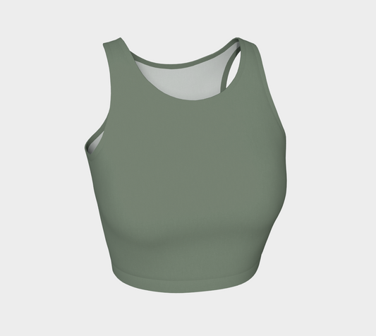 Rainforest Green Performance Crop Top