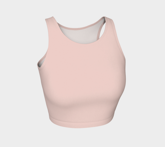 Romantic Pink Performance Crop Top